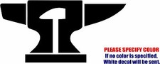 Anvil Hammer Graphic Die Cut decal sticker Car Truck Boat Window Bumper Wall 7"