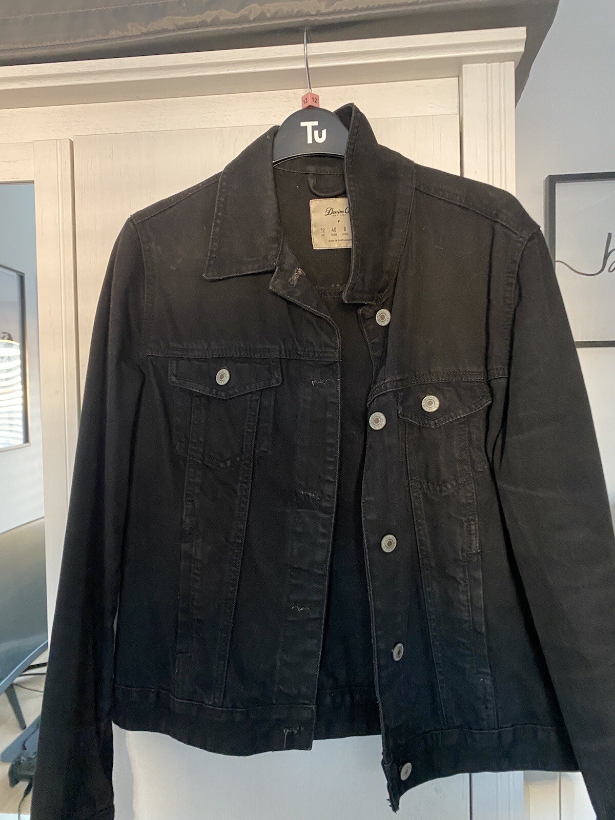 black denim jacket eBay
