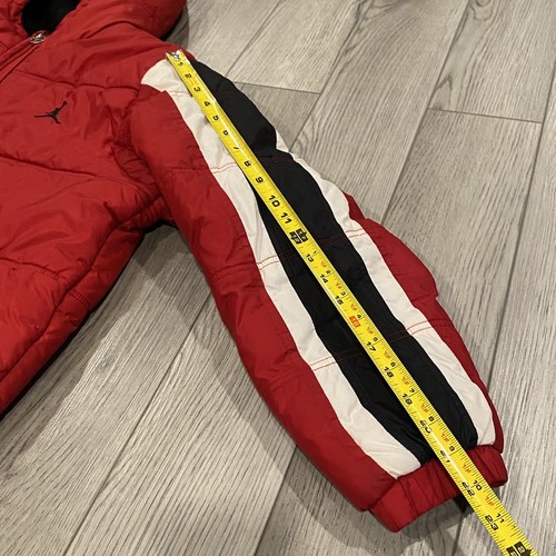 Nike Air Jordan Jumpman Logo Puffer Jacket Red Youth XL, 13-15 Years Winter Coat - Picture 14 of 15
