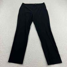Eileen Fisher Straight Black Pants Women's Small Pull-On Viscose Stretch