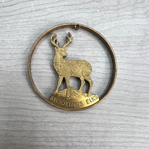 Brookings Elks Cut Out 1976 Bicentennial Elks Lodge Münze 1,00 $ Wert Vintage