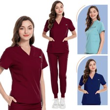 Unisex Medical Scrub Set - Dental  Nursing Uniform for Men  Women Comfortable