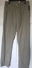 Izod Boys Size 18 Regular Khaki Stretch Joggers With 4 Pockets New Condition