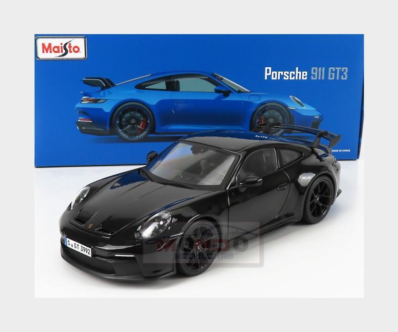 Maisto マイストPorsche 911 GT3 ブラック 1/18 1/18 Maisto Porsche 911 GT3 992 Generation (Black) Diecast