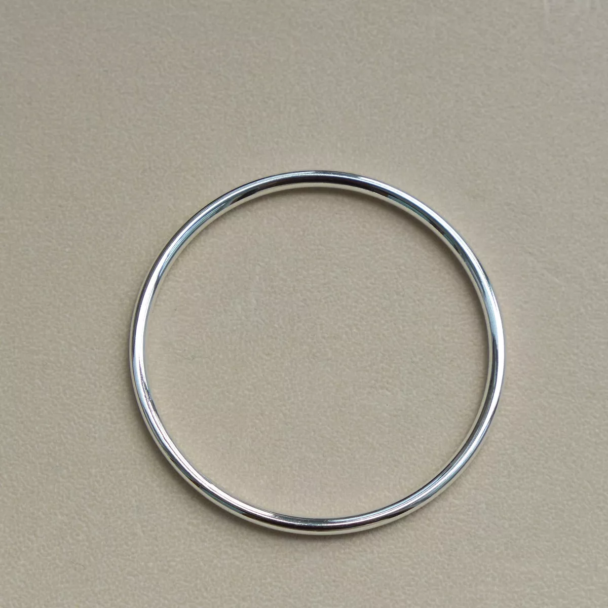Hollow online silver bangle