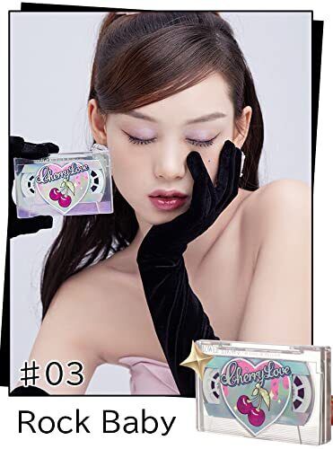 Flower Knows Cherry Love Retro magnetische Lidschattenpalette (03RockBaby) - Bild 3 von 5