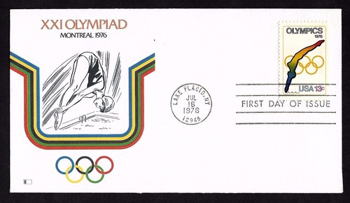 1695 13c Diver 21st Summer Olympic Games - Montreal.- Fleetwood FDC | eBay