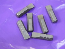 7MM FLAT SLOTTED X 6 CHROME VANADIUM SCREWDRIVER BITS 1/4"HEX 25MM LONG