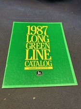 1987 John Deere Long Green Line Tractor Equipment Catalog D-937-87-1 Vintage