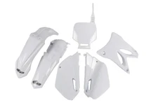 UFO Complete Plastics Kit 2002-2014 Yamaha YZ85 White 8 Piece YAKIT306K-046 LOOK