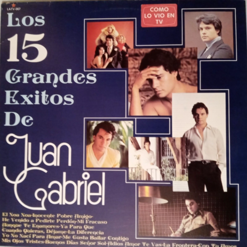 JUAN GABRIEL "Los 15 Grandes Exitos" LP LATIN POP ARIOLA 1982 VG - Afbeelding 1 van 2
