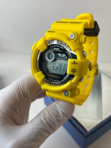 CASIO G-SHOCK GF-8250-9JF Yellow Rubber Solar Digital Watch FROGMAN Unused Japan - Picture 8 of 24