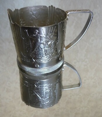 USSR Russian Soviet Tea Cup Holder ''URAL FAIRY TALES''