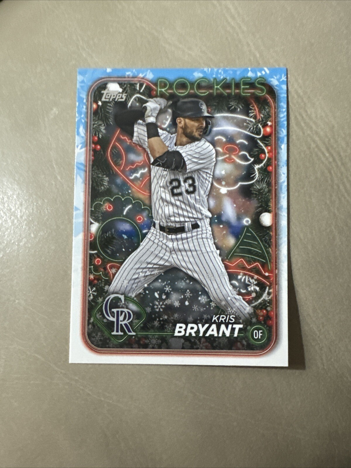 2024 Topps Holiday Kris Bryant #H95 Colorado Rockies Baseball Card