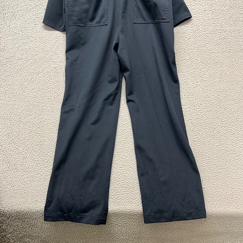 Vintage Leisure Jumpsuit Mens M Blue Mechanic Coveralls 60's 70's Retro Belted - Picture 15 of 18