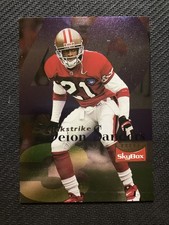 1995 Skybox Impact Deion Sanders Quick Strike #Q7 EX SAN FRANCISCO 49ERS