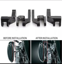 Driver Floorboard Relocation Kit For Harley Touring Road King Street Glide 97-16