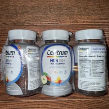 3 Pack Centrum Men Multigummies Multivitamin Multimineral Gummy - 38 GUMMIES