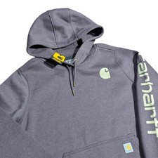 NWT Carhartt Women Hoodie M 8-10 Light Purple Fleece TS0288-W Pullover Relaxed