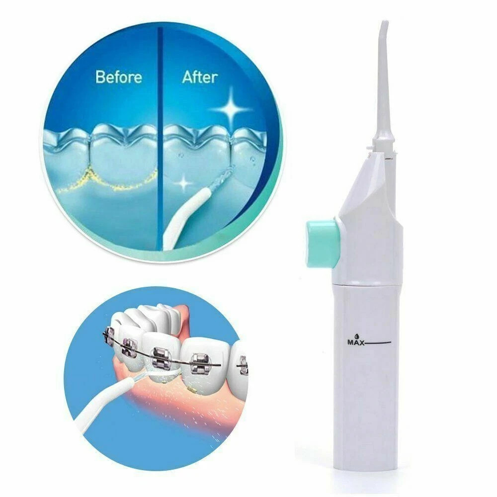 Dental Air Power Flosser - Oral Water Jet Seen on TV Braces Tooth Pick
