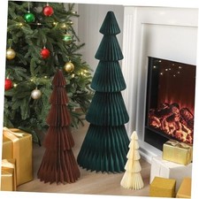 3ft 2ft 1ft Large Christmas Paper Trees Honeycomb Christmas Trees 3D Green