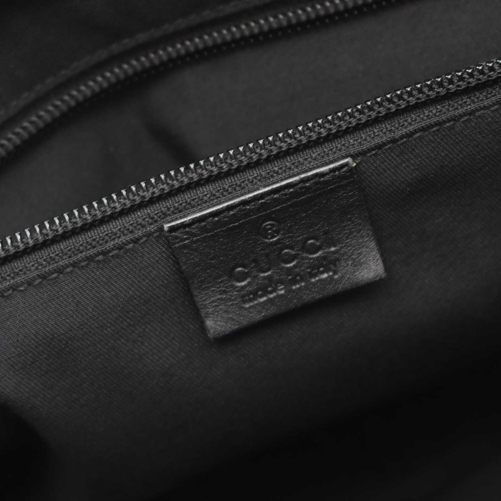 GUCCI GG Canvas Shoulder Bag Canvas Leather Women's Navy Black Japan thumbnail 4