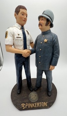1999 PINKERTON DETECTIVE AGENCY 150th Anniversary 10'' Resin Statue Figurine