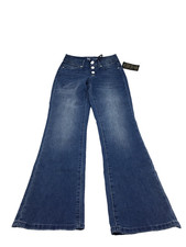 DG2 By Diane Gilman Classic Stretch 4 Button Pull On Pant in indigo Size XXS