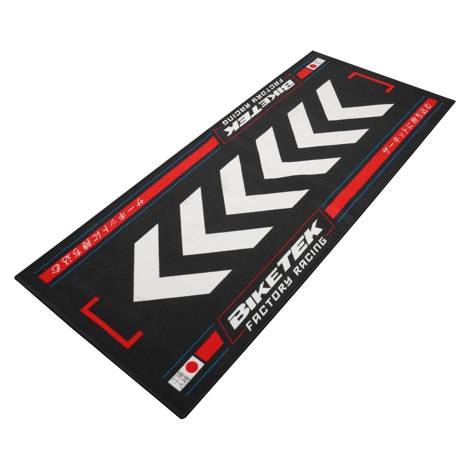 Biketek Series 7 Garage Mat Rising Sun Red 190 x 80cm Workshop Anti Slip Mat