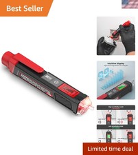 Compact Voltage Detector Ac Voltage Tester With Alarm Carry Clip 12v-1000v