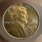 1938-D RD BU Lincoln Cent * Actual Coin * FAST SHIPPING #2515