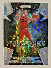 Lauri Markkanen 2018-19 Panini Prizm #11 Fireworks Fast Break Disco NBA Insert