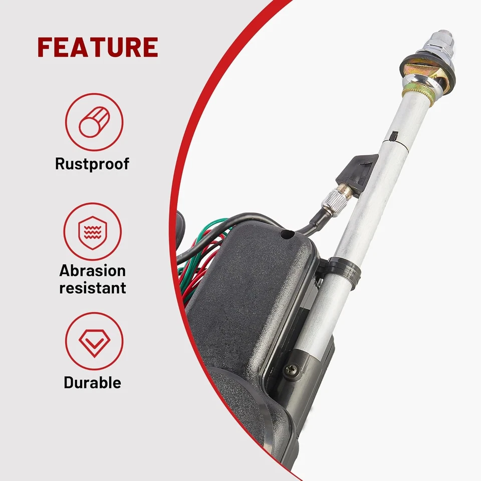 Power Radio Antenna Aerial AM/FM Automatic Retractable Mast Kit for Honda Accord - Image 4 of 4