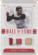 2018 National Treasures Hall of Fame Materials Holo Silver 4/10 Barry Larkin 6fs