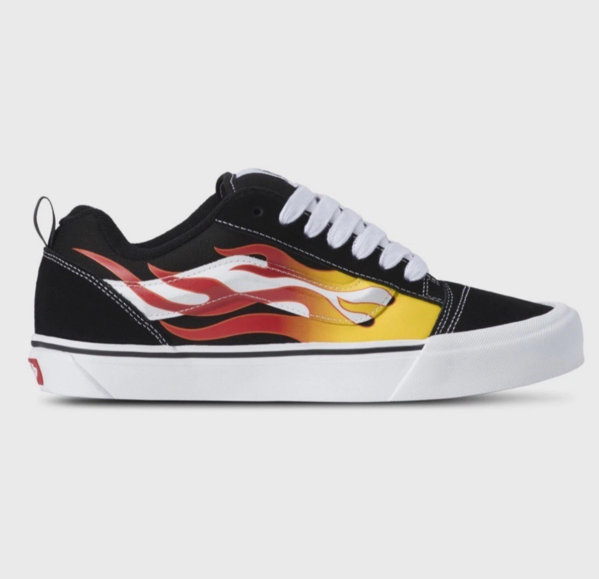 Vans Knu Skool Black Flame Sneakers 