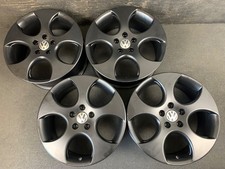4 Vw Volkswagen Golf Gti Jetta Gli Rabbit Black Detroit Wheels Rimscaps 18