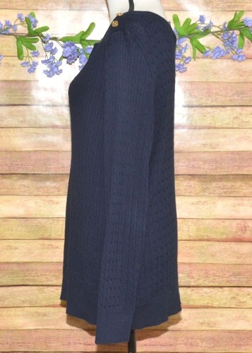 Lauren Ralph Lauren Women's Navy Blue Cable Knit Sweater Plus Size 1X Preppy - Picture 4 of 8