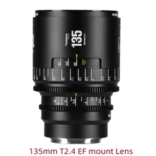 7Artisans 135mm T2.4 Large Aperture Full Frame Lens for EF Cine Camera Black