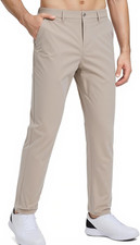 Mens Stretch Casual Pants Golf Slim Straight Pants Stretch-Waist Dress Pants Bus