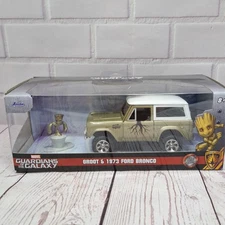 Guardians of the Galaxy Groot Figure 1973 Ford Bronco 1:32 Jada 34415 253223018