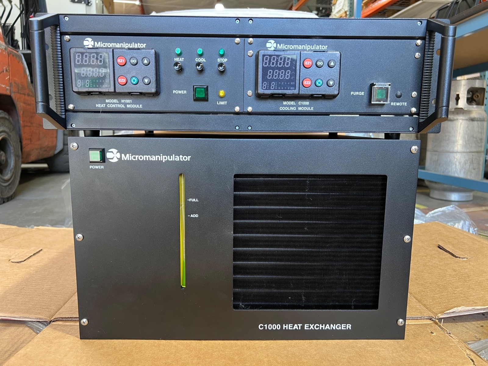 Micromanipulator H1001 Heat Control & C1000 Cooling Module with Heat Exchanger