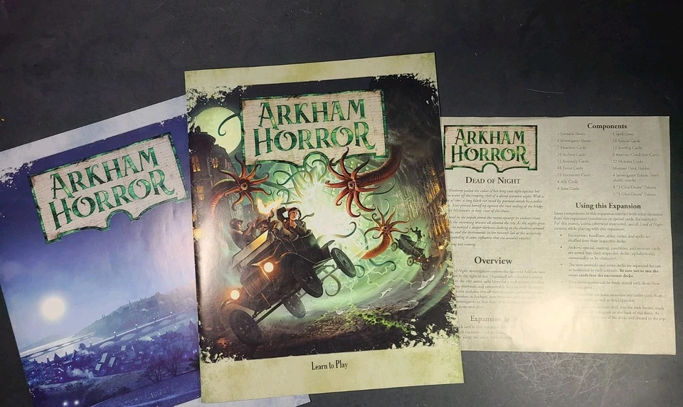 Arkham Horror Third Edition Board Game Dead Of Night Expansion, Deluxe Rulebook - Image 2 of 4