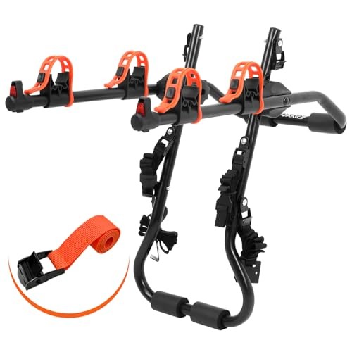 Sports Deluxe 2-Bike Trunk Mount Rack, Model SY-Trunk-BR, Black +