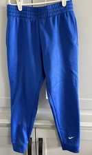 Boy's NIKE Therma Fit Standard Fit Blue Joggers size Medium