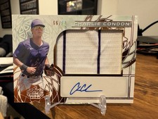 2024 Leaf Trinity Baseball Charlie Condon Prospect RC Patch Auto #/99