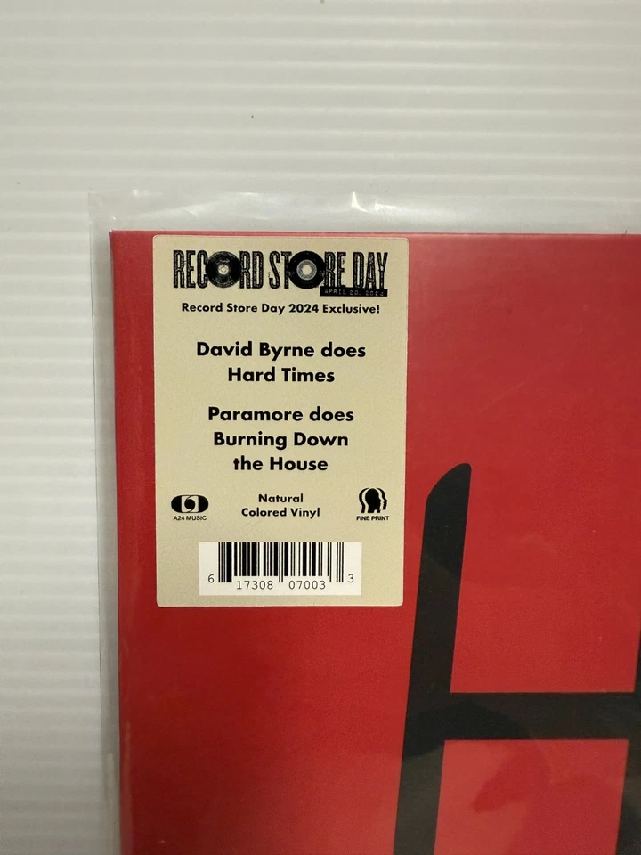 David Byrne & Paramore Hard Times/Burning Down The House 12" RSD 2024 Natural - Image 2 of 4