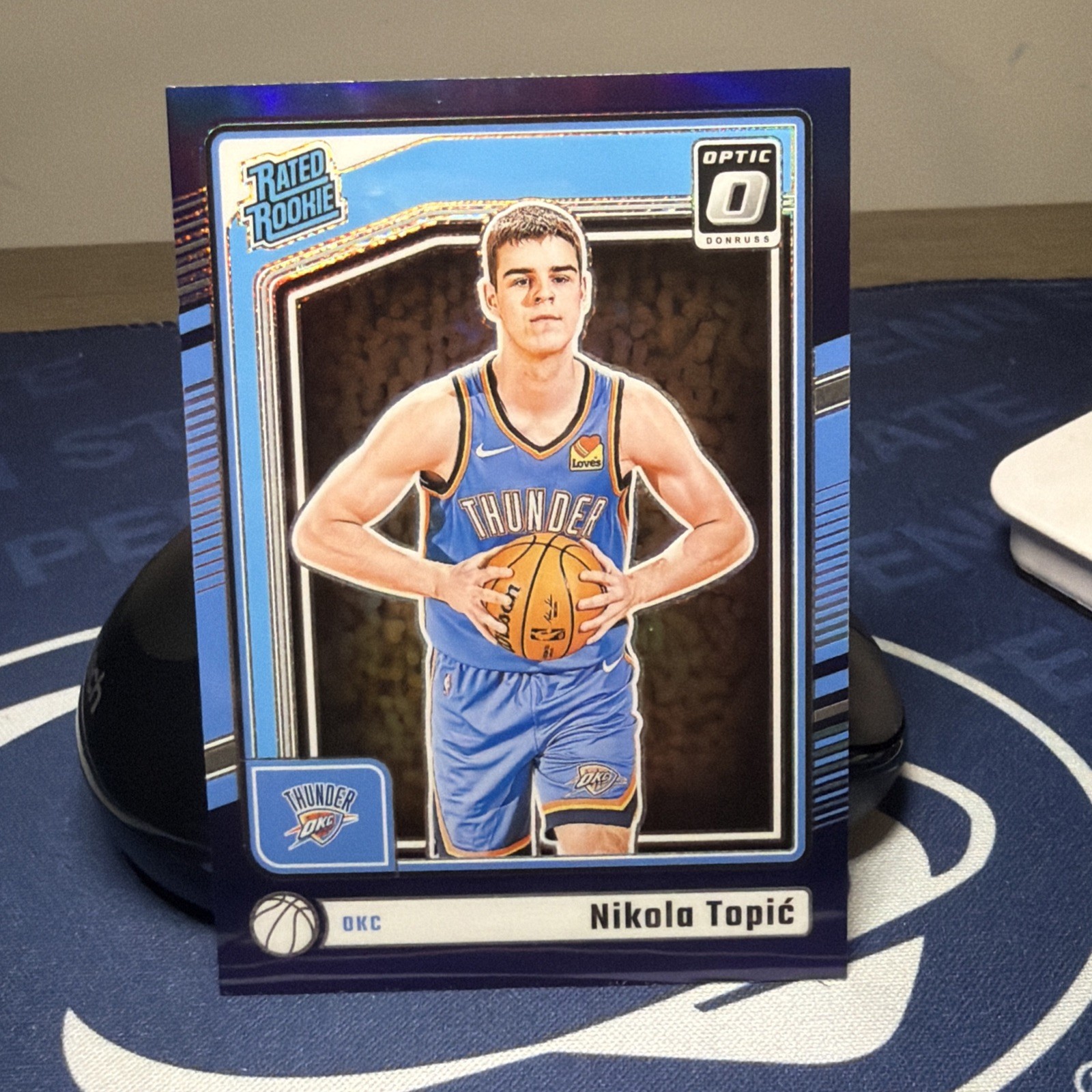 2024-25 Panini Donruss Optic - Rated Rookie Nikola Topic #278 Purple Prizm (RC)