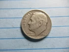 1954 P Silver Roosevelt Dime VG - F Free Shipping r