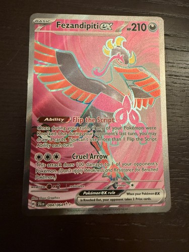 Pokémon TCG Fezandipiti EX Ultra Rare Shrouded Fable