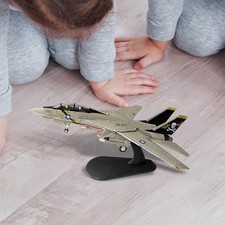 1:100 F-14A Flugzeugmodell verstellbarer Flügel Souvenir mit Display Sockel stimuliert